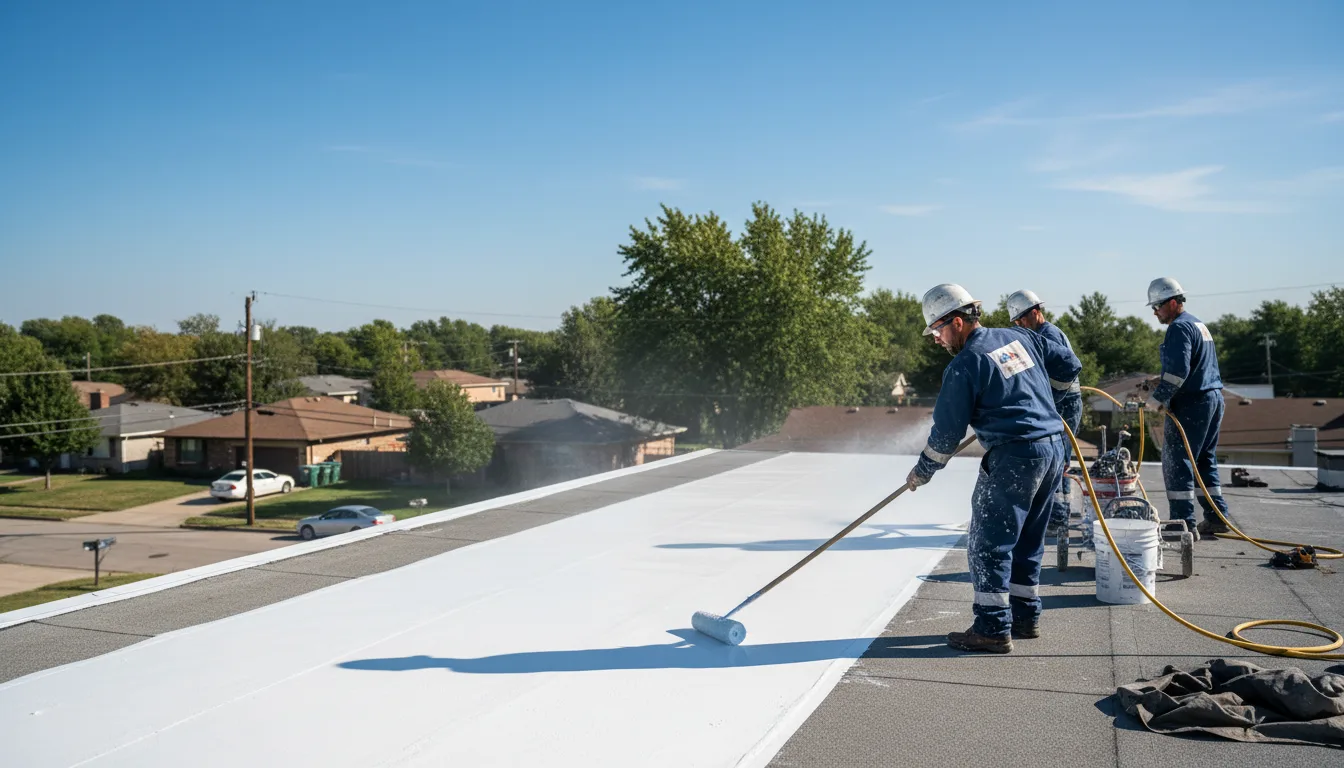 Commercial roof coating in Bridport, VT near me